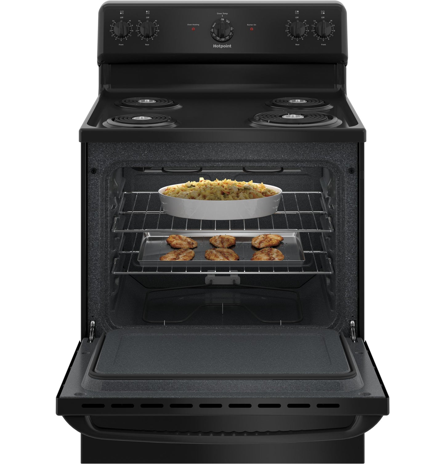 HOTPOINT RBS160DMBB Hotpoint 30" Free-Standing Electric Range -RBS160DMBB-KT