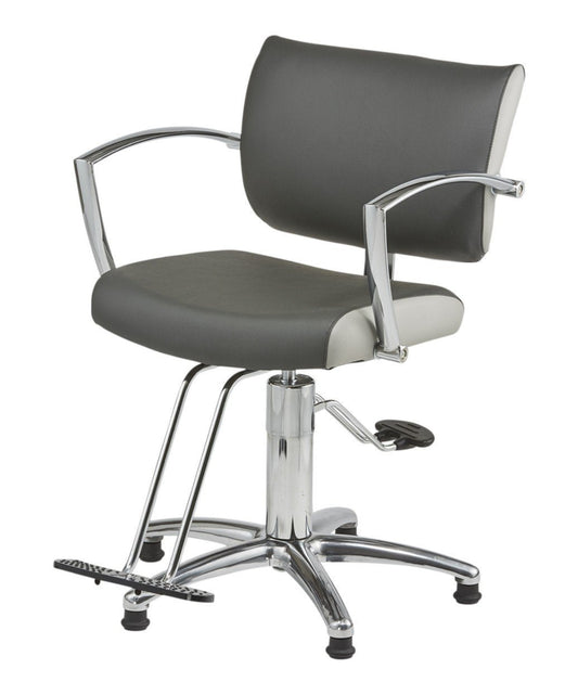 Pibbs Rosa Hydraulic Styling Chair w/1675 Base & T-Footrest - 5801