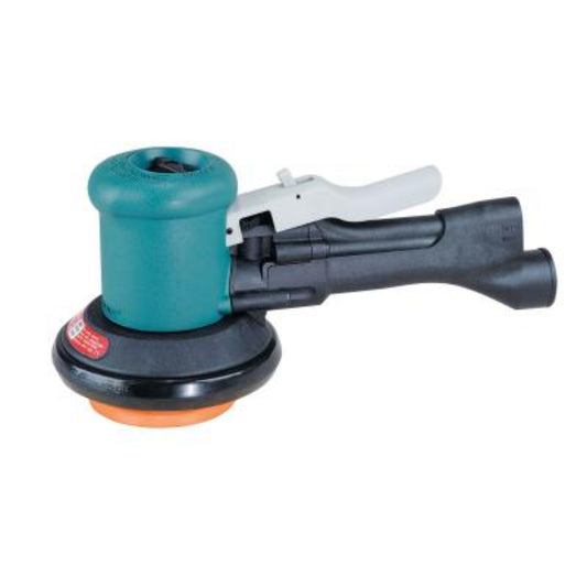 DYNABRADE 3" (76 mm) Dia. DynaLocke Dual-Action Sander, Self-Generated Vacuum - 58461
