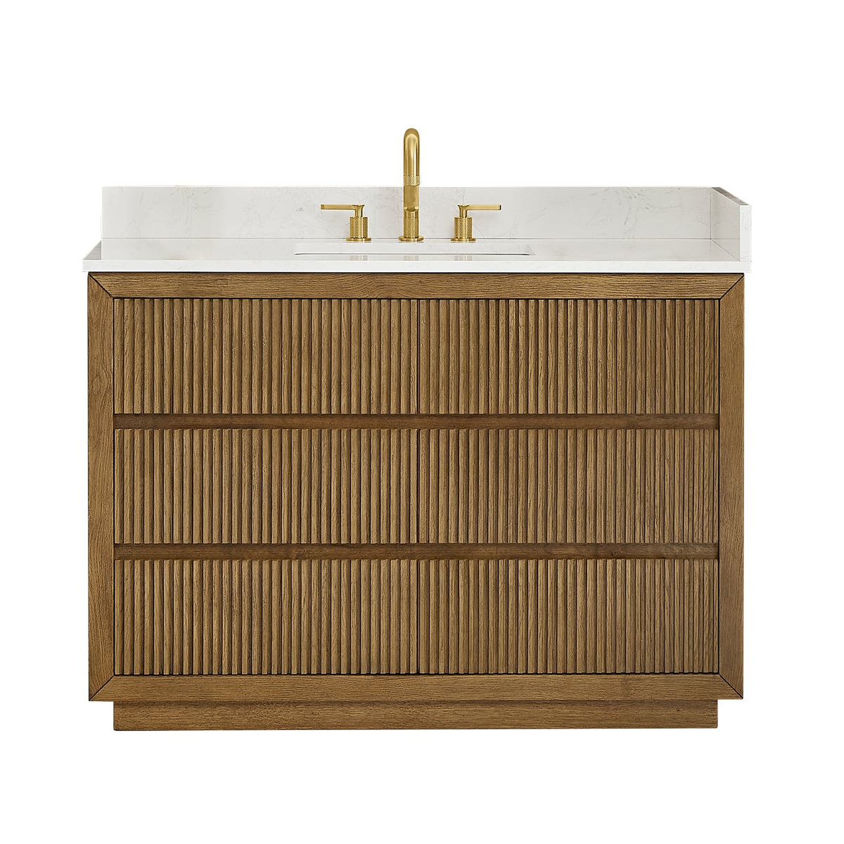 Altair Designs Navan 30"/36"/48"/60"/72" single/double vanity with top - 588030-WB-GW-NM