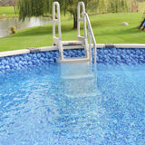 Main Access 200100T Above Ground Pool Ladder Steps w/ Mat Pad + 2 Sand Weights - 59341