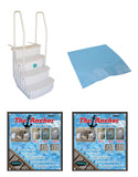 Main Access iStep Above Ground Pool Entry Ladder w/ Mat Pad + 2 Sand Weights - 59342