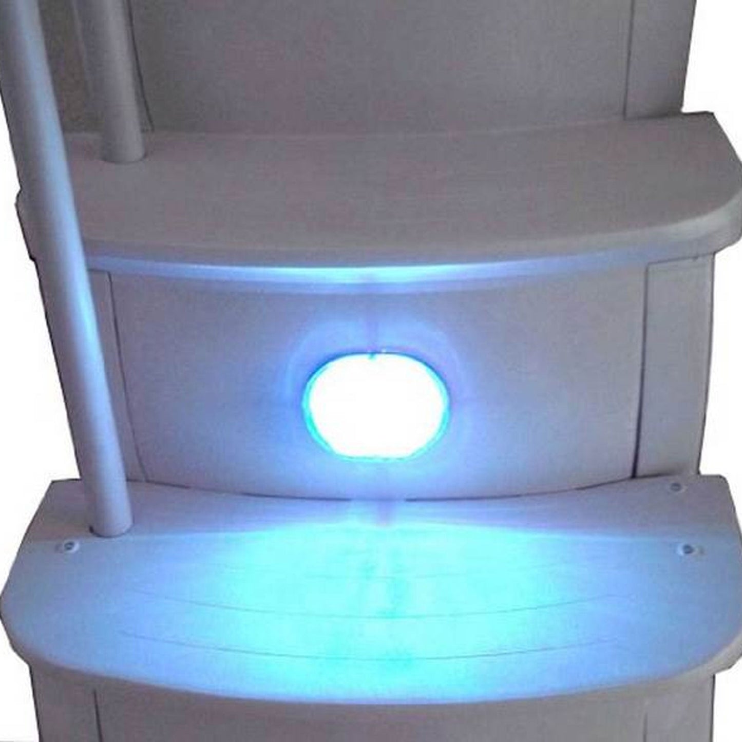 Main Access 200100T Above Ground Pool Ladder Steps w/ Pad + 2 Weights + LED Lite - 59345