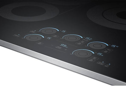 SAMSUNG 30" Smart Electric Cooktop with Sync Elements in Stainless Steel - NZ30K7570RS-KT