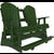 LuxCraft 5' Adirondack Balcony Glider - 5APBAGCHB