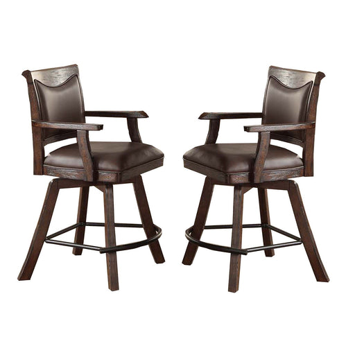 ECI Furniture Gettysburg 24" Spectator Counter Stool Set of 2 - EC-1475-05-SCS