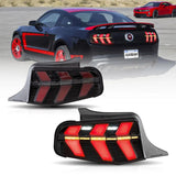 Auxbeam LED Tail Lights for 2010–2012 Ford Mustang, Smoked - ZC000162