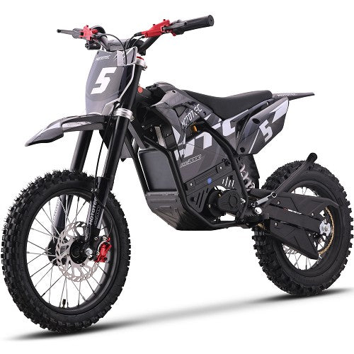 MotoTec 60v Pro Electric Dirt Bike 2000w Lithium Grey