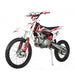 X-PRO Sail 150 Dirt Bike with 4-Speed Manual Transmission, Kick Start, Big 19"/16" Tires - DB-H17-Red