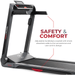 Sunny Health & Fitness Smart Strider Treadmill with 20" Wide LoPro Deck - SF-T7718SMART