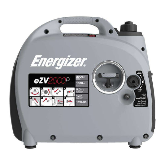 Energizer EZV2000P 1600/2000W Gas Powered Inverter Generator New - EZV2000P