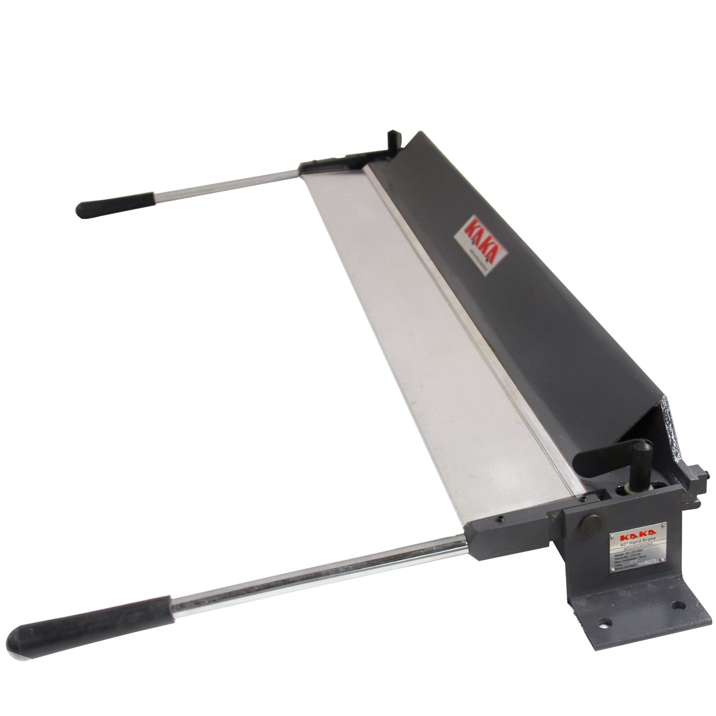 Kaka Industrial W-4018 Sheet Metal Bending Brake 40-Inch Length Portable Metal Bender 0-90 Degrees Adjustable Steel Bender, 20 Gauge Mild Steel and 16 Gauge Aluminum Metal Bending - 173135