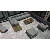 OUTSY Sunrise 9-Piece Extra Deep Seating Outdoor Conversation Set - 0ASUN-9SET