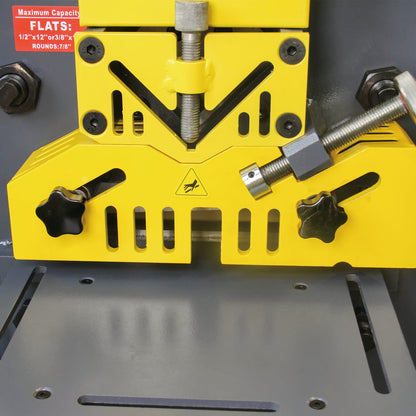 Kaka Industrial M-60, 60 Ton multi-function Metal Ironworker Punch Shear Notcher Brake 220V 3 phase - 181112V220