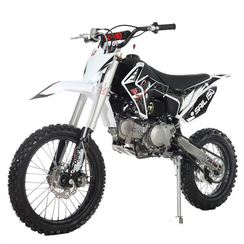 X-PRO Sail 150 Dirt Bike with 4-Speed Manual Transmission, Kick Start, Big 17"/14" Tires - DB-H12-Black