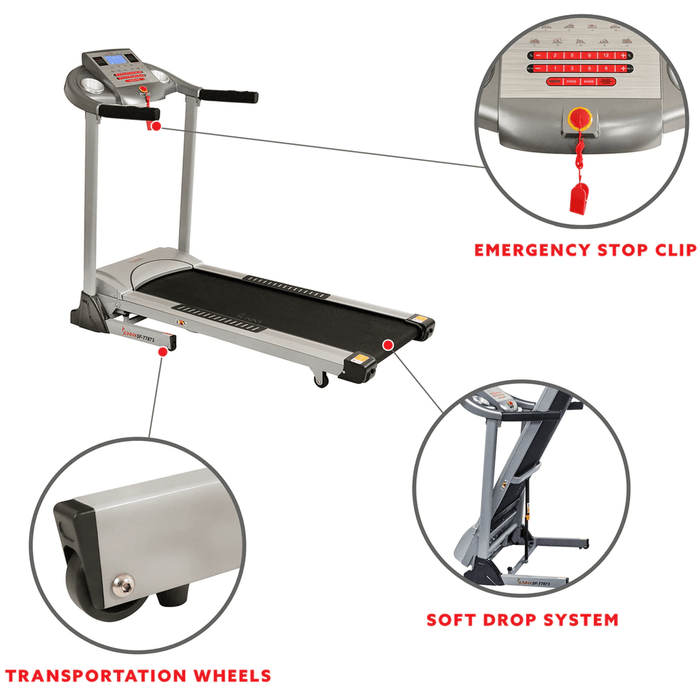 Sunny Health & Fitness Treadmill with Auto Incline