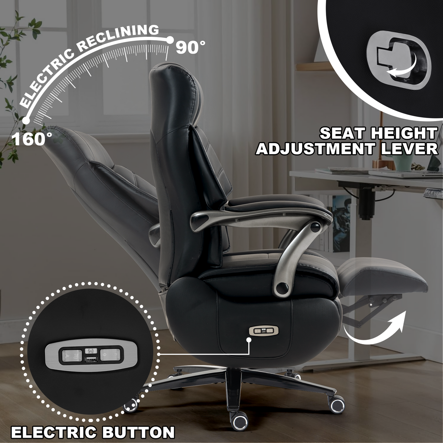 Kinnls Magnus Massage Executive Chair - GF5A18MZV8