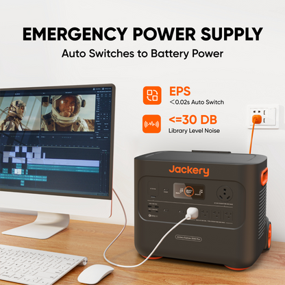Jackery Explorer 2000 Plus / +2 Solar Saga 200W Solar Panels