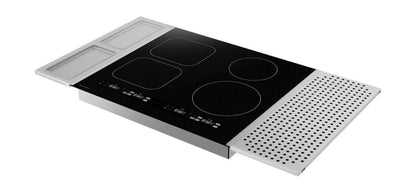Sharp 24 in. Induction Cooktop with Side Accessories - SCH2443GB-KT