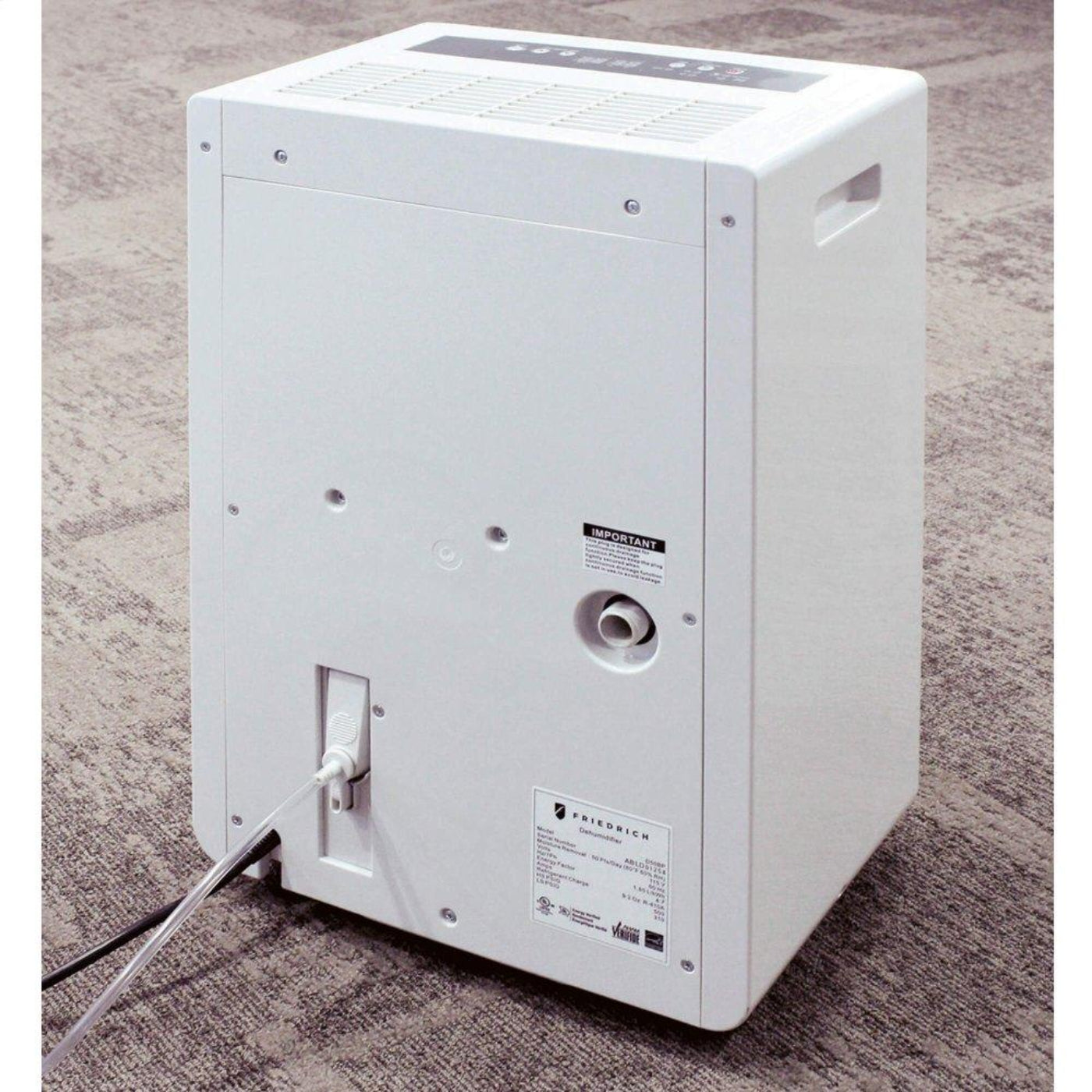 Friedrich Air 35-Pint Dehumidifier with Built-In Pump for Up to 800 Sq. Ft. - D35B1B-KT