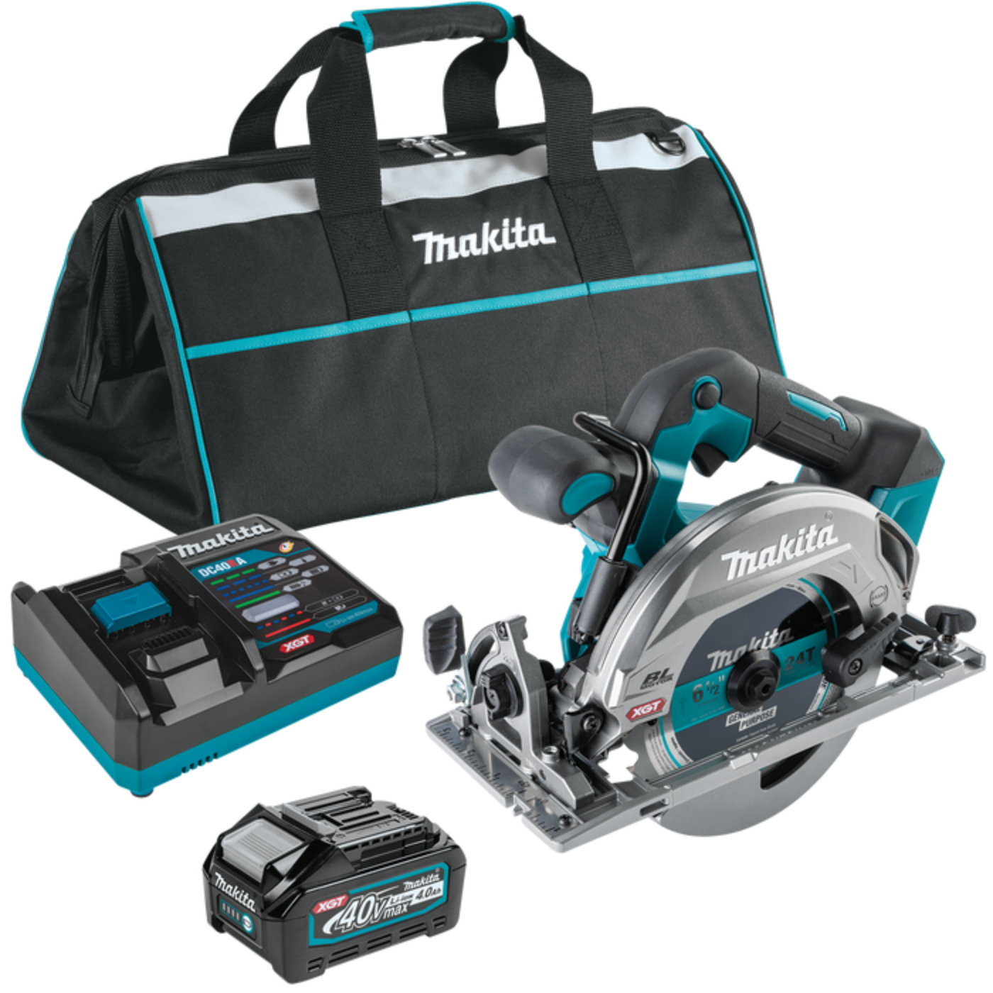 Makita 40V max XGT Brushless Cordless 6‑1/2" Circular Saw Kit, AWS Capable  - GSH05M1