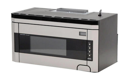 SHARP  1.5 cu. ft. 1000W Sharp Stainless Steel Over-the-Range Carousel Microwave Oven - R1514TY-KT