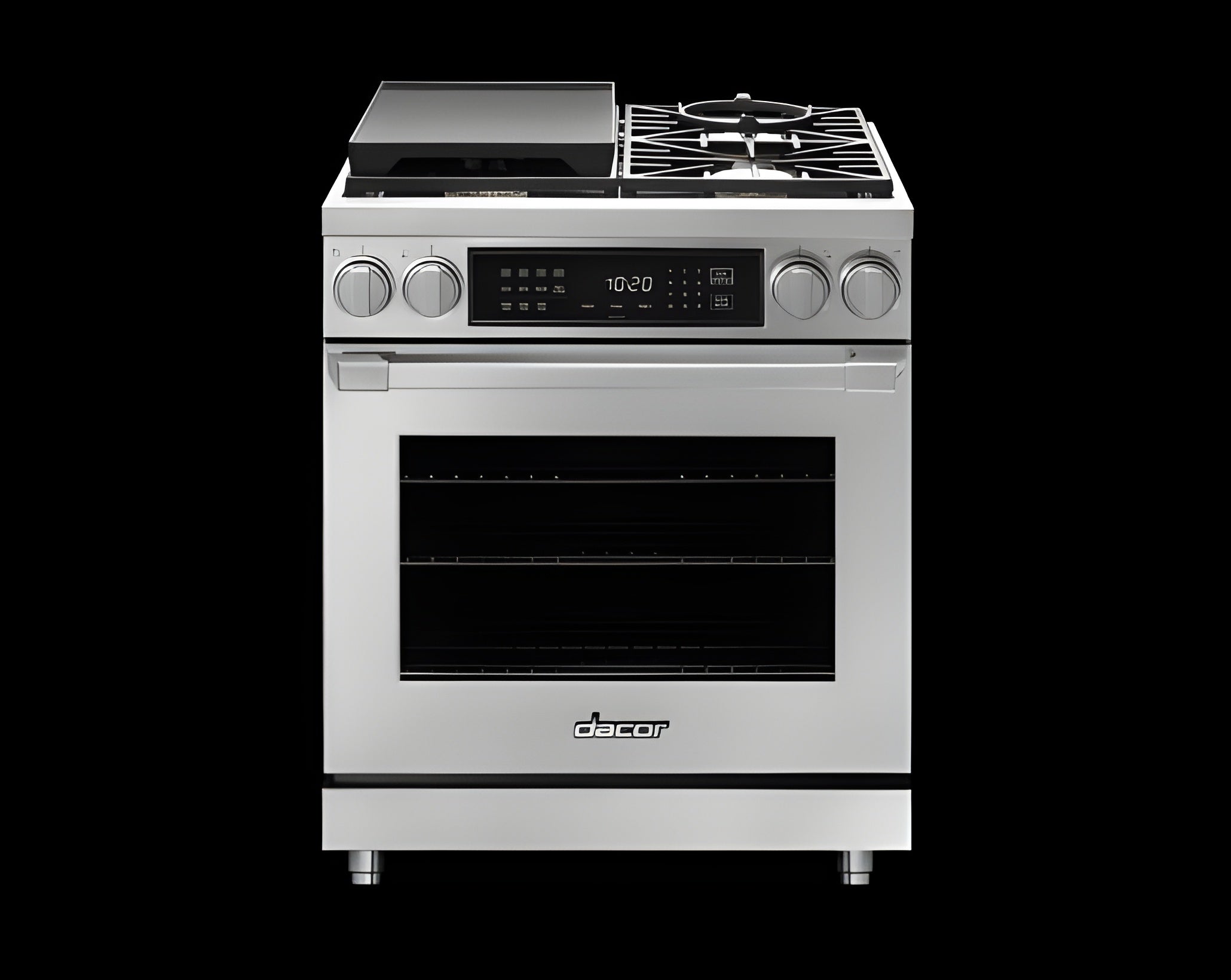 DACOR 30" Dual Fuel Pro Range, Silver Stainless Steel, Natural Gas -HDPR30SNG-KT