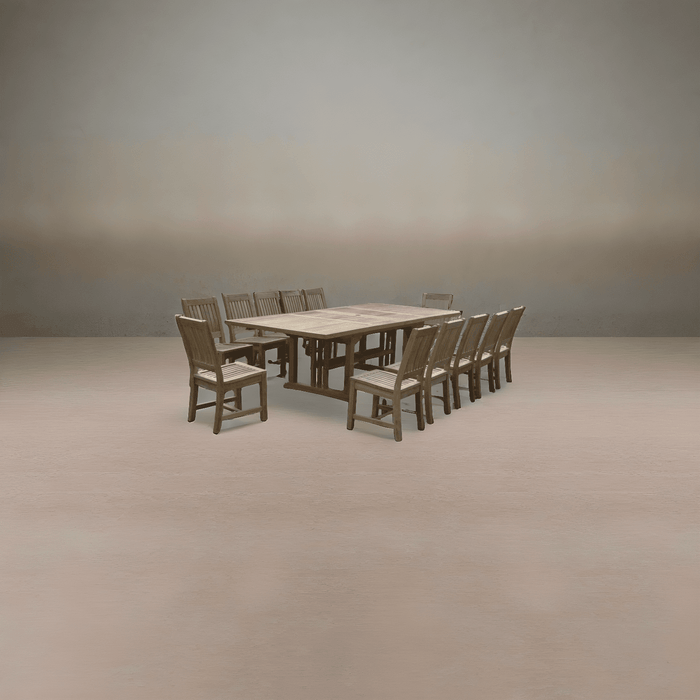 Anderson Teak Sahara Rialto 13-Pieces Rectangular Dining Set - Set-08