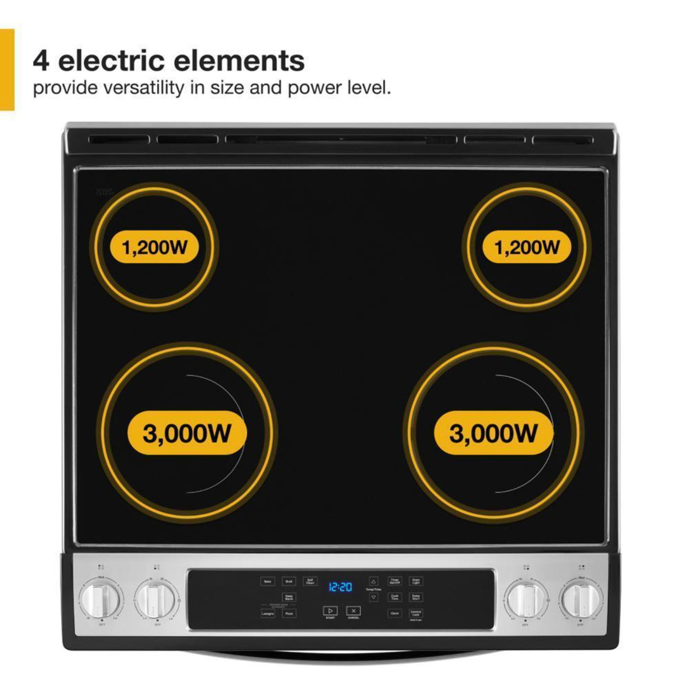 WHIRLPOOL WEE515S0LW 4.8 Cu. Ft. Whirlpool® Electric Range with Frozen Bake™ Technology - WEE515S0LW-KT