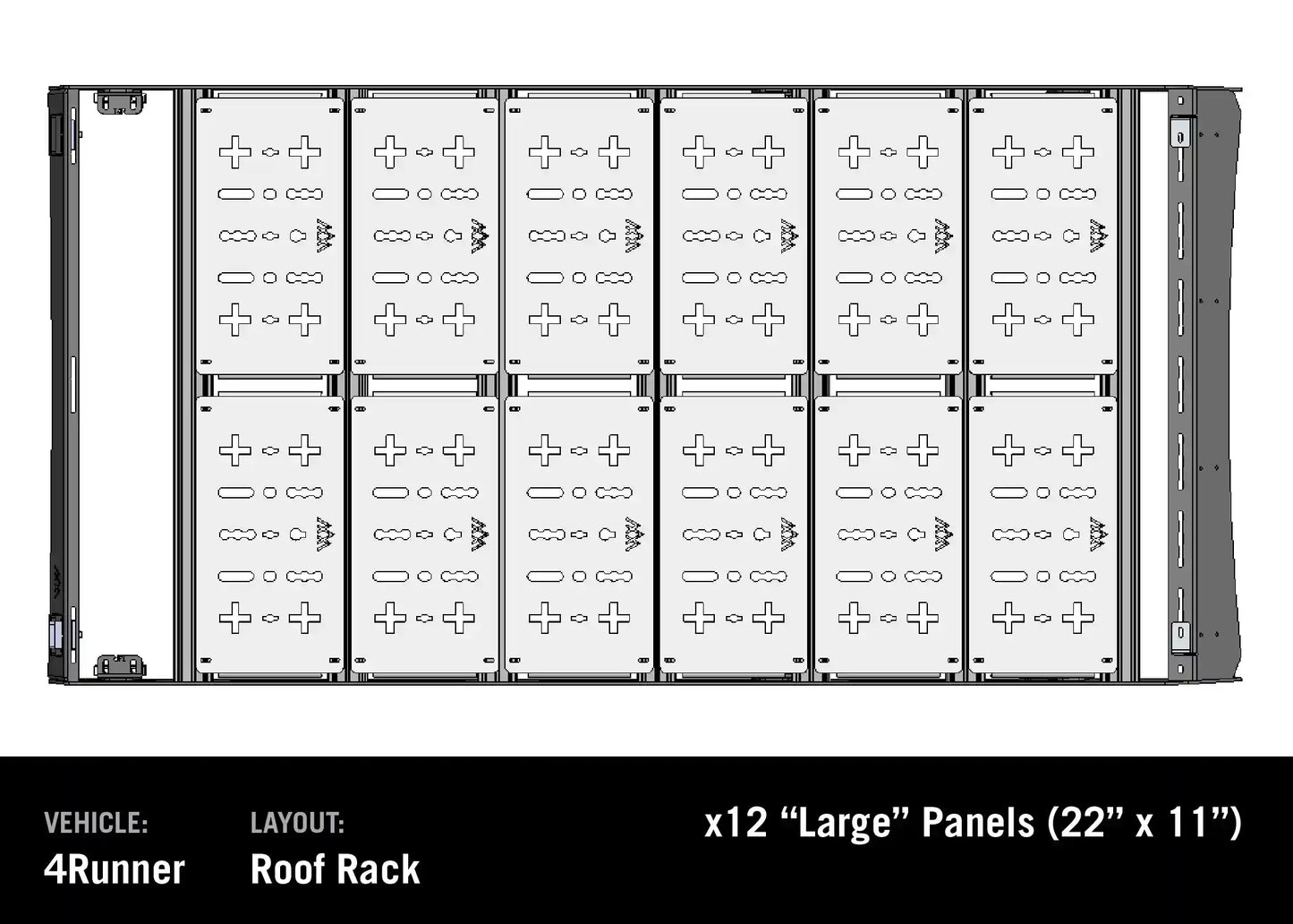 Backwoods Adventure DRIFTR Toyota 5th Gen 4Runner Roof Rack (2010-2024) - BWT4R-8910-DRFT