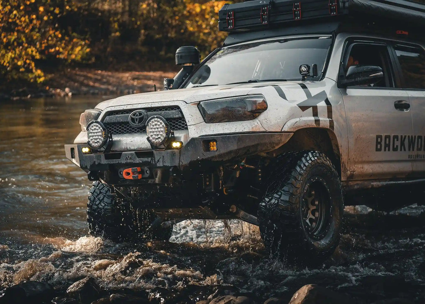 Backwoods Adventure Hi-Lite Overland Toyota 4Runner Front Bumper 5th Gen (2010-2024) [No Bull Bar] - BWT4R5-103XXBBB