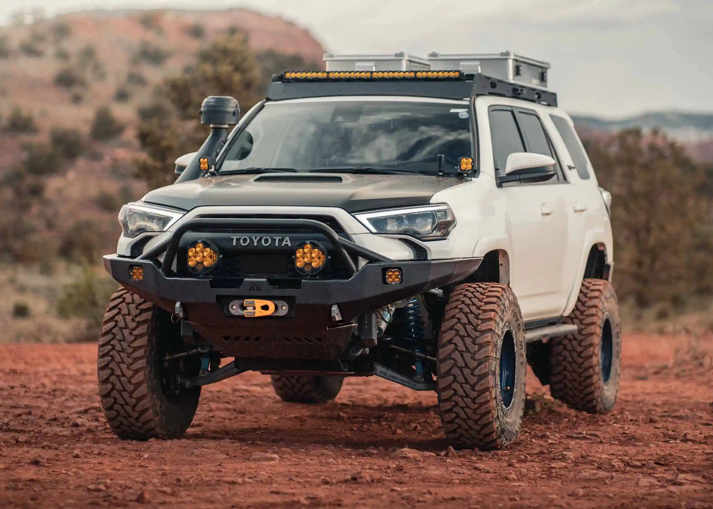 Backwoods Adventure Hi-Lite Overland Toyota 4Runner Front Bumper 5th Gen (2010-2024) [PreRunner Bull Bar] - BWT4R5-9640