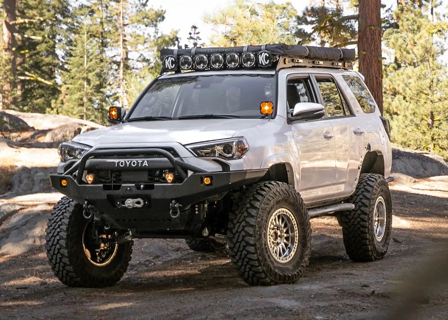 Backwoods Adventure Hi-Lite Overland Toyota 4Runner Front Bumper 5th Gen (2010-2024) [PreRunner Bull Bar] - BWT4R5-9640