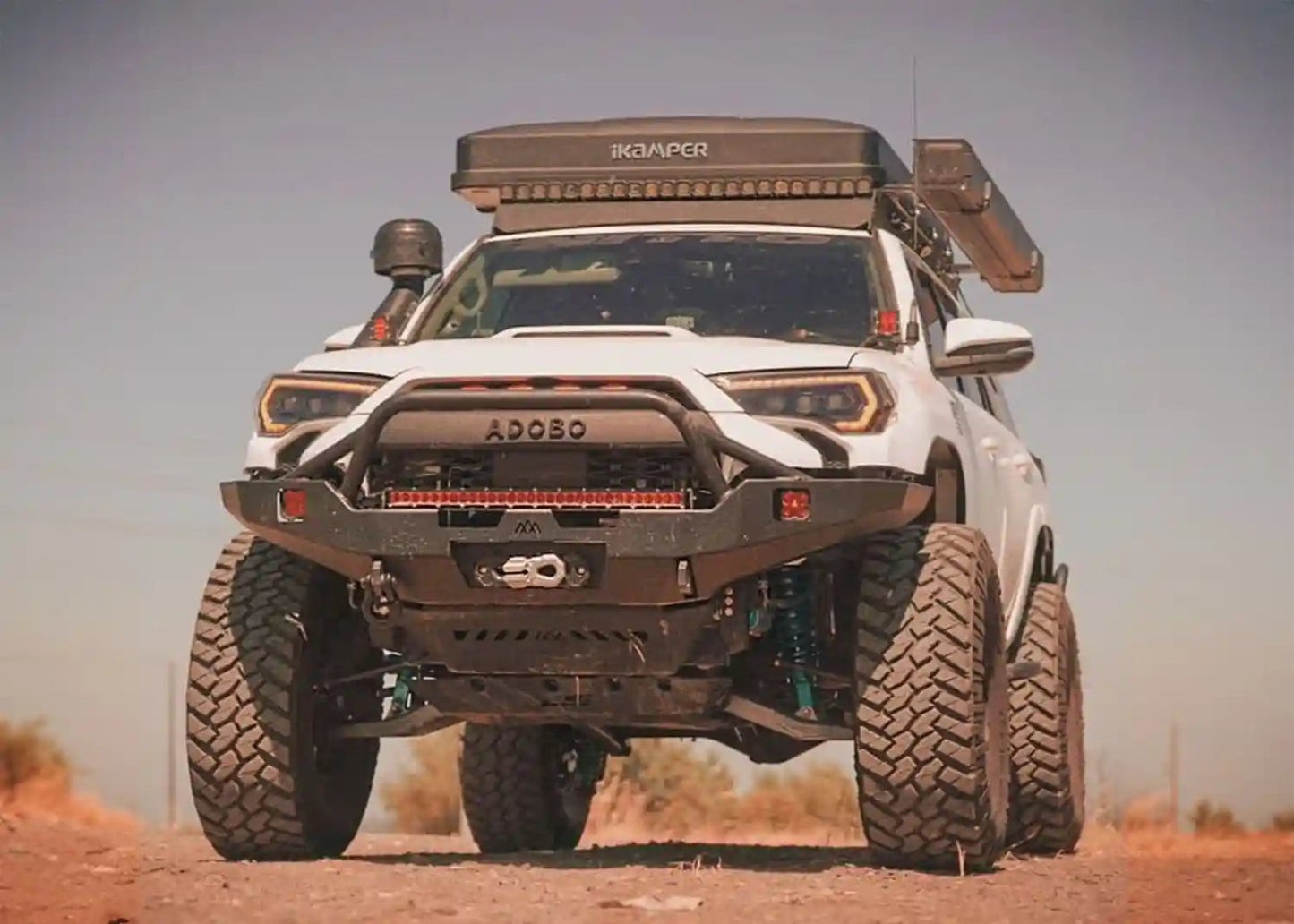 Backwoods Adventure Hi-Lite Overland Toyota 4Runner Front Bumper 5th Gen (2010-2024) [PreRunner Bull Bar] - BWT4R5-9640