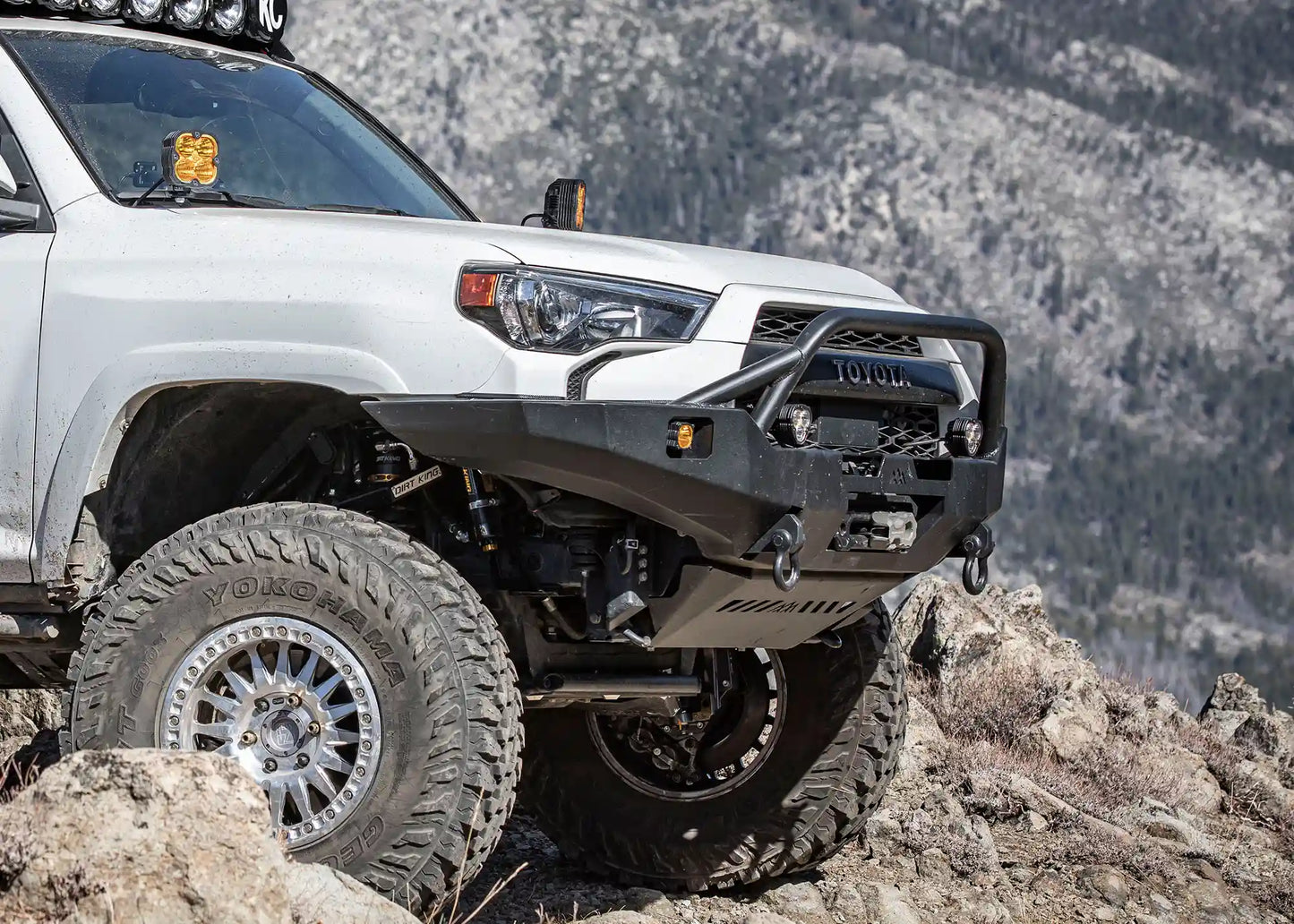 Backwoods Adventure Hi-Lite Overland Toyota 4Runner Front Bumper 5th Gen (2010-2024) [PreRunner Bull Bar] - BWT4R5-9640