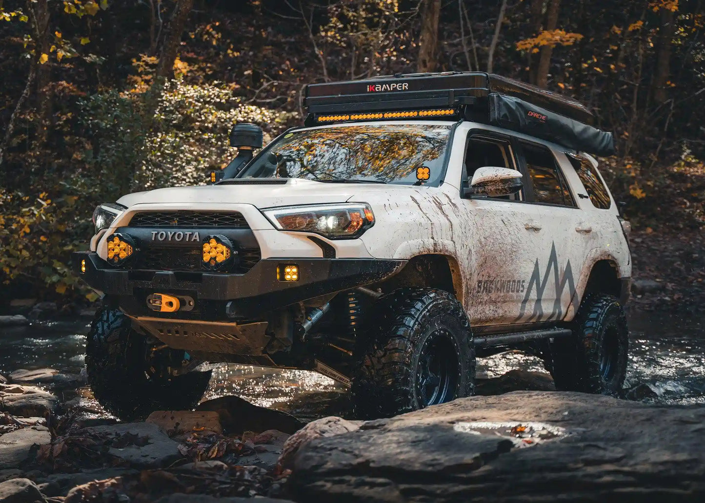 Backwoods Adventure Hi-Lite Overland Toyota 4Runner Front Bumper 5th Gen (2010-2024) [No Bull Bar] - BWT4R5-103XXBBB