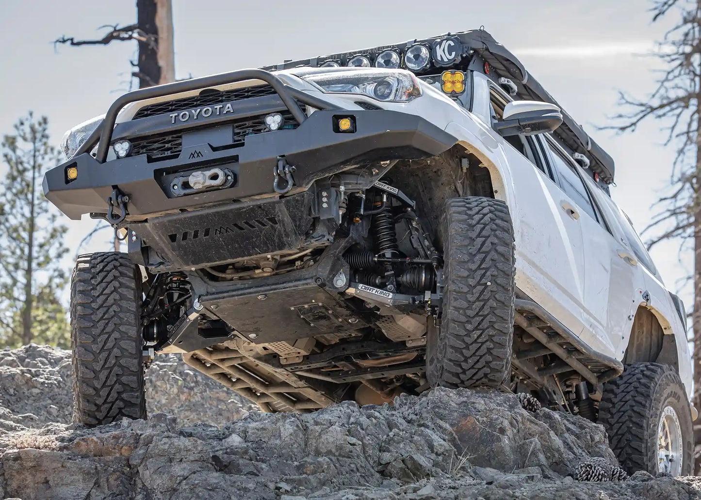 Backwoods Adventure Hi-Lite Overland Toyota 4Runner Front Bumper 5th Gen (2010-2024) [PreRunner Bull Bar] - BWT4R5-9640