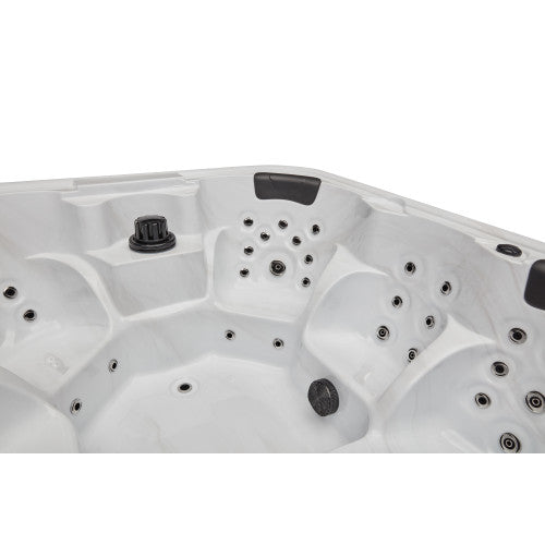 Luxury Spas - Studio Series Eclipse 6 Person Cloud Gray - Backyard Provider