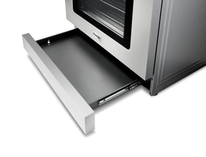 Thor Kitchen 2-Piece Appliance Package - 36-Inch Propane Gas Range, Tilt Panel & Premium Wall Mount Hood in Stainless Steel - AP2-TRG36B-LP