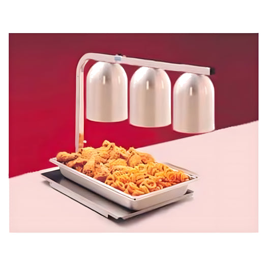 Nemco 6000A-3 750 Watt Freestanding Infrared Heat Lamp with 3 White Bulbs - NE6000A3