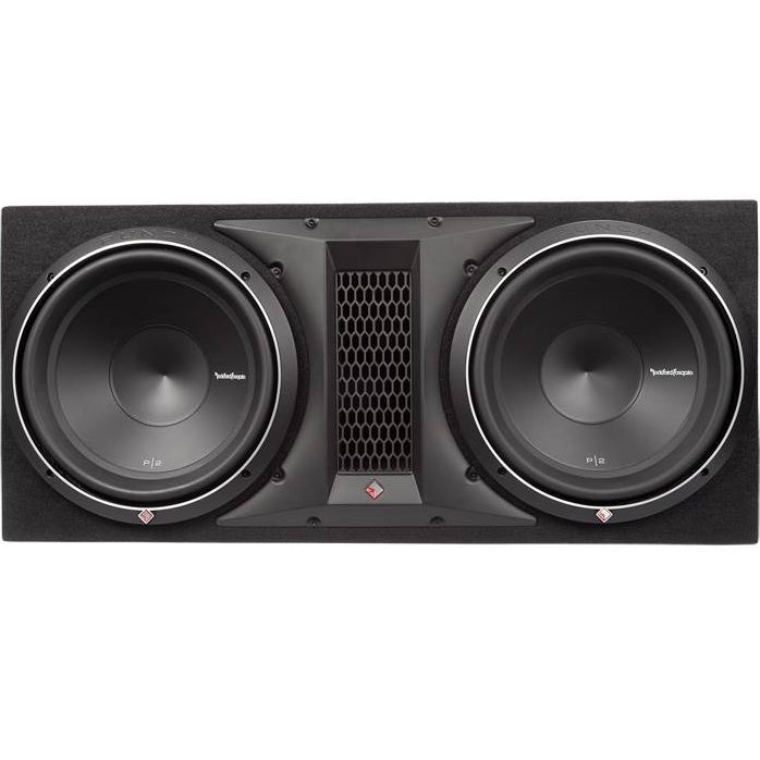 Rockford Fosgate P2-2X12 12" 1600W Dual Subwoofer Sub + Mono D Amp + Wiring Kit - 60064