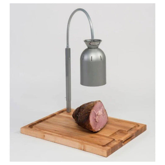 Nemco 6016 250 Watt Carving Station with Wooden Cutting Board - NE6016