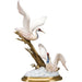 Lovecup Double Seagull Ceramic Figurine with Bronze L352 - 14594797437026