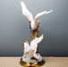 Lovecup Double Seagull Ceramic Figurine with Bronze L352 - 14594797437026