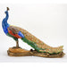 Lovecup Porcelain and Bronze Peacock Figurine L377 - 31558356828258