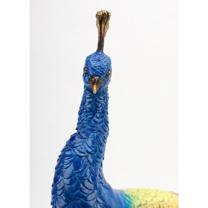 Lovecup Porcelain and Bronze Peacock Figurine L377 - 31558356828258