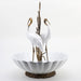 Lovecup Porcelain Double Crane Basin with Bronze Ormolu L417 - 39255756111970