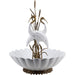 Lovecup Porcelain Double Crane Basin with Bronze Ormolu L417 - 39255756111970