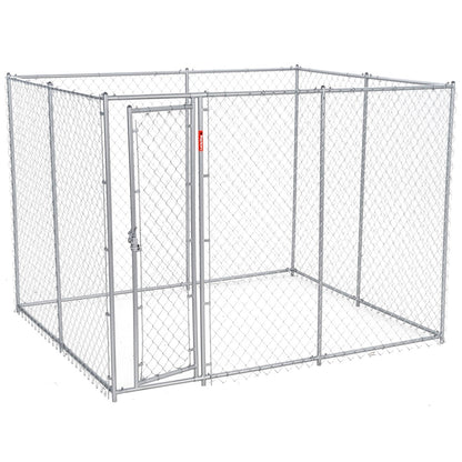 Lucky Dog Adjustable 10' x 5' x 6' Heavy Duty Chain Link Dog Kennel Enclosure - 117259