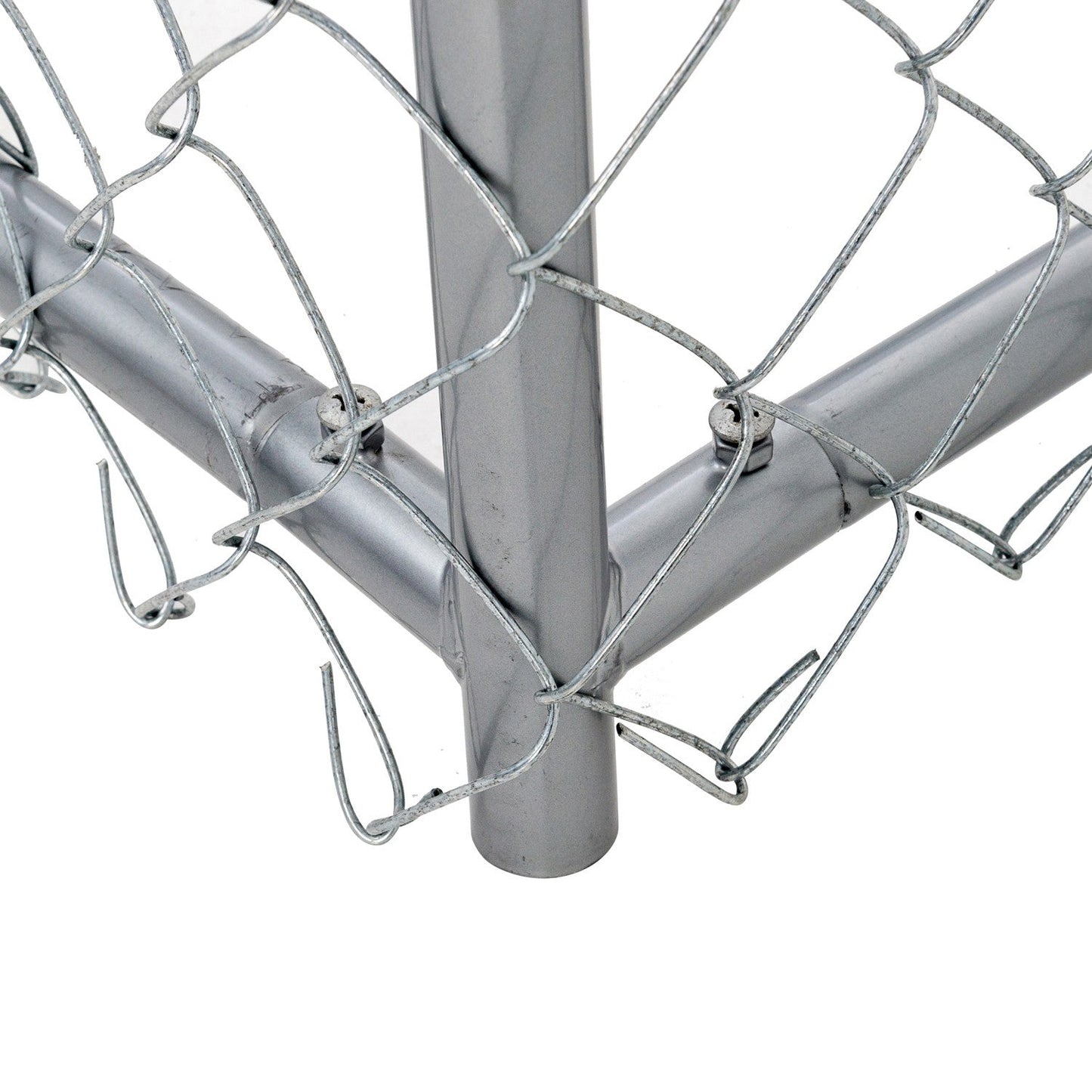 Lucky Dog Adjustable 10' x 5' x 6' Heavy Duty Chain Link Dog Kennel Enclosure - 117259